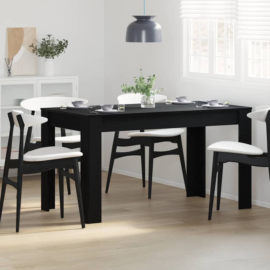 Esstisch Schwarze Eiche 140 x 74,5 x 76 cm Holzwerkstoff