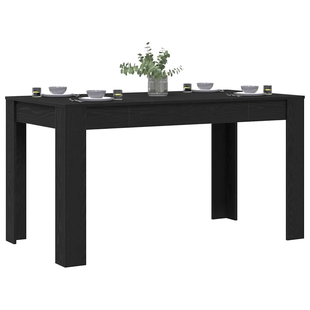 Esstisch Schwarze Eiche 140 x 74,5 x 76 cm Holzwerkstoff