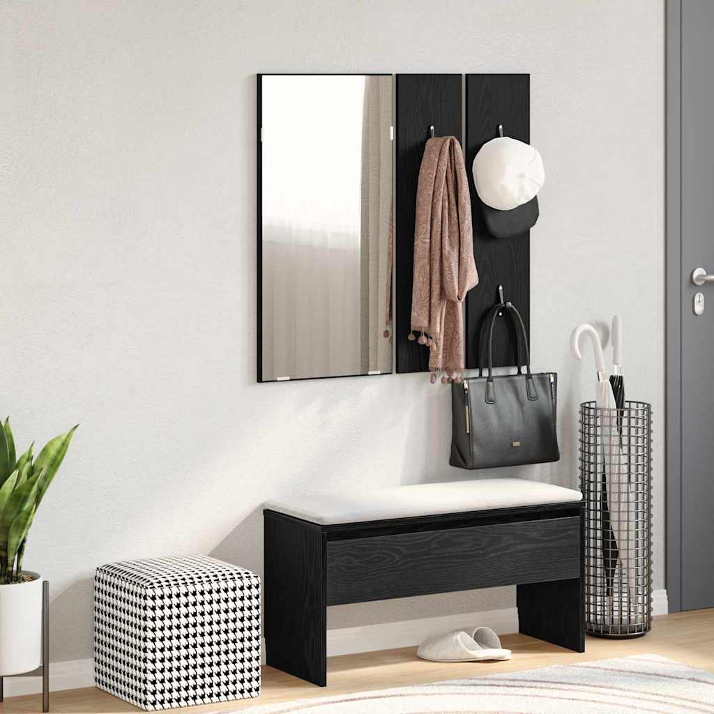 Flurmöbel-Set 4 pcs Schwarze Eiche 80 x 30,5 x 40 cm