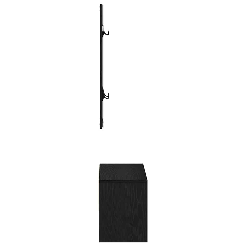 Flurmöbel-Set 4 pcs Schwarze Eiche 80 x 30,5 x 40 cm