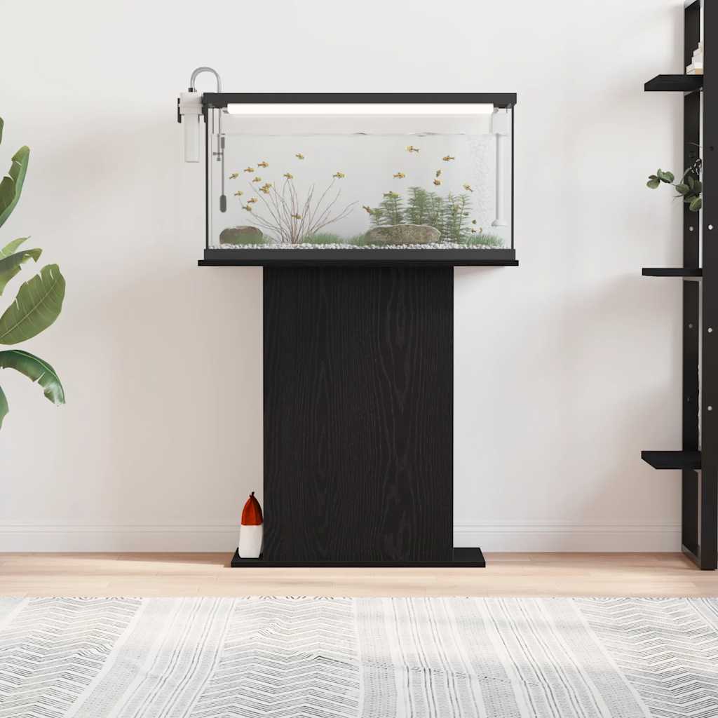 Aquariumständer Schwarze Eiche 75x36x72,5 cm Holzwerkstoff