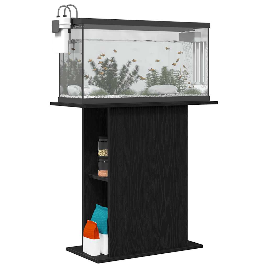 Aquariumständer Schwarze Eiche 75x36x72,5 cm Holzwerkstoff