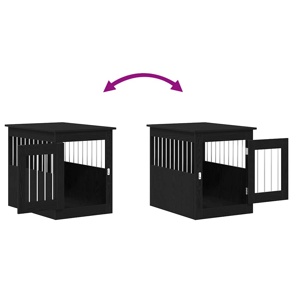 Hundebox-Möbel Schwarze Eiche 75 x 55 x 65 cm Holzwerkstoff