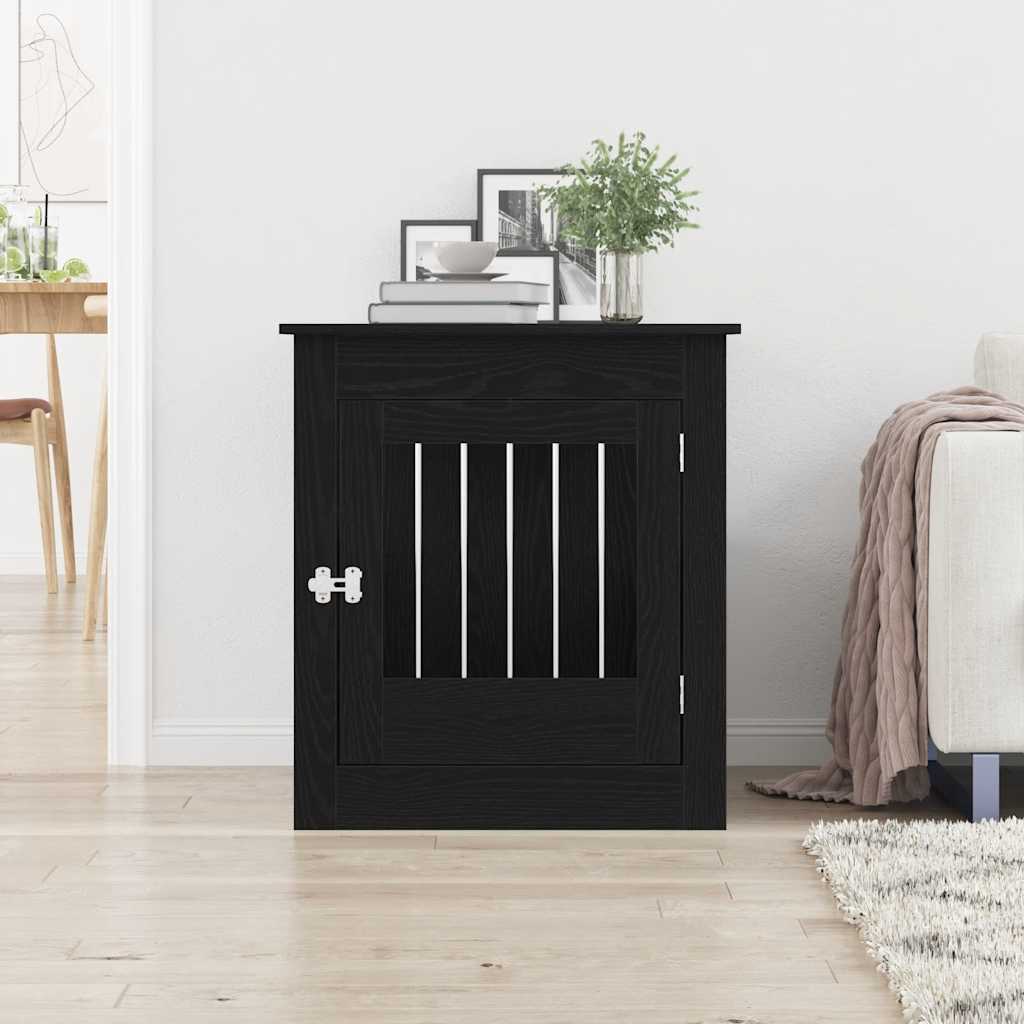 Hundebox Möbel Schwarze Eiche 80x64,5x71 cm Holzwerkstoff