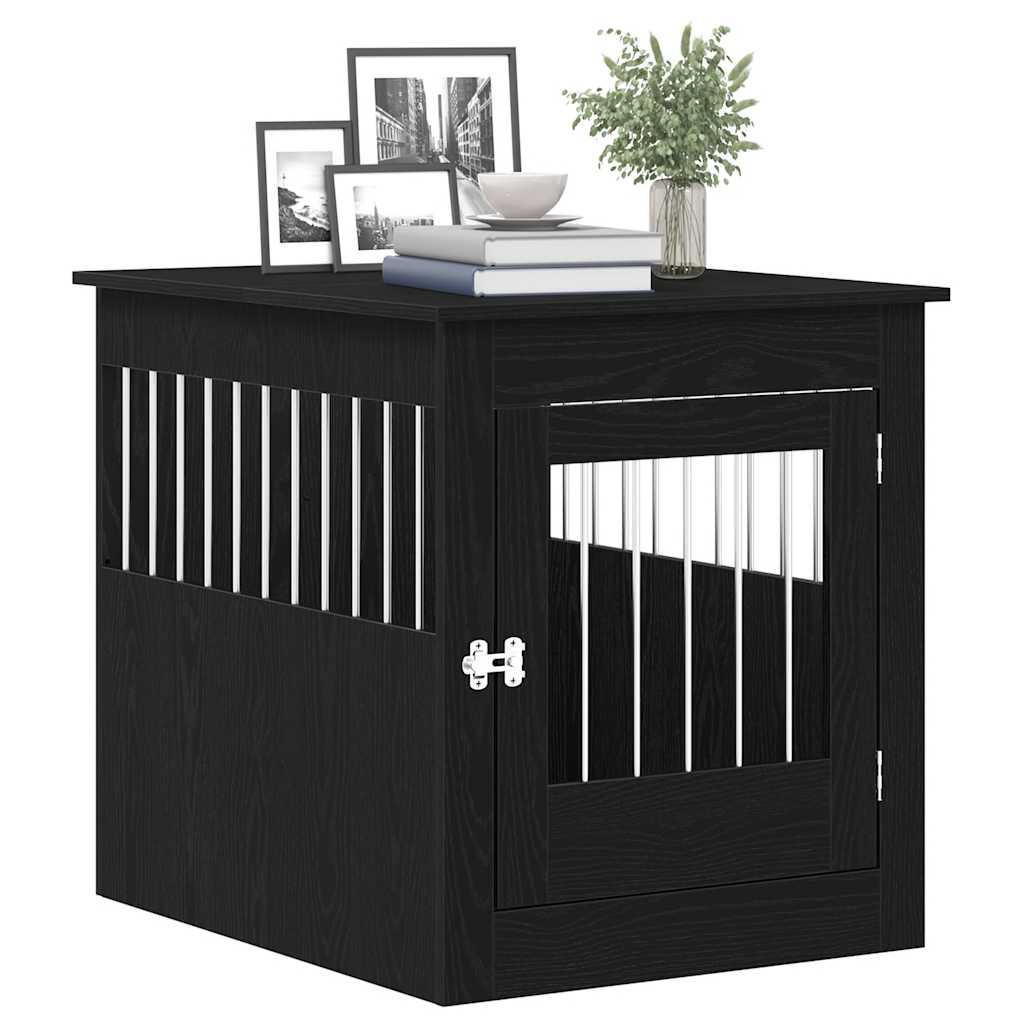 Hundebox Möbel Schwarze Eiche 80x64,5x71 cm Holzwerkstoff
