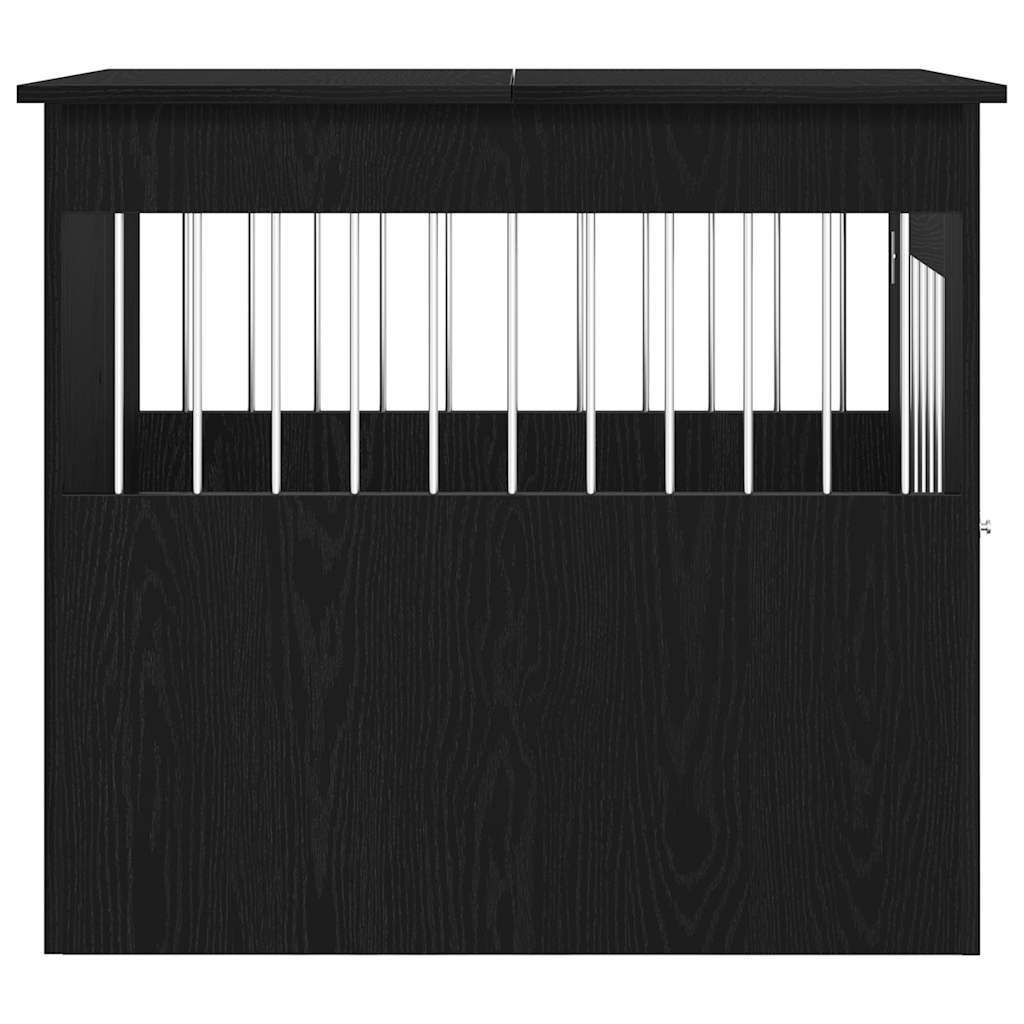 Hundebox Möbel Schwarze Eiche 80x64,5x71 cm Holzwerkstoff