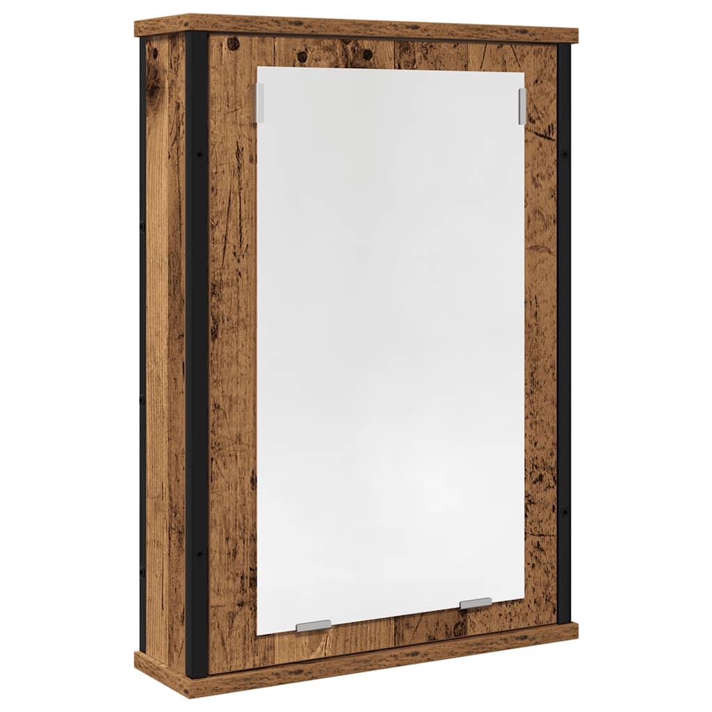 Bathroom mirror cabinet old wood look 42x12x60 cm wood material