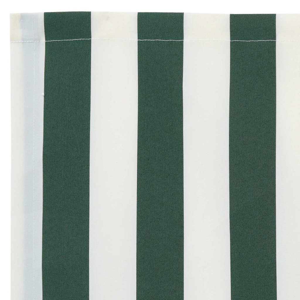 Markisen-Ersatzstoff Grün, weiß 10 x 1.6 m PE, Beton, Eisen
