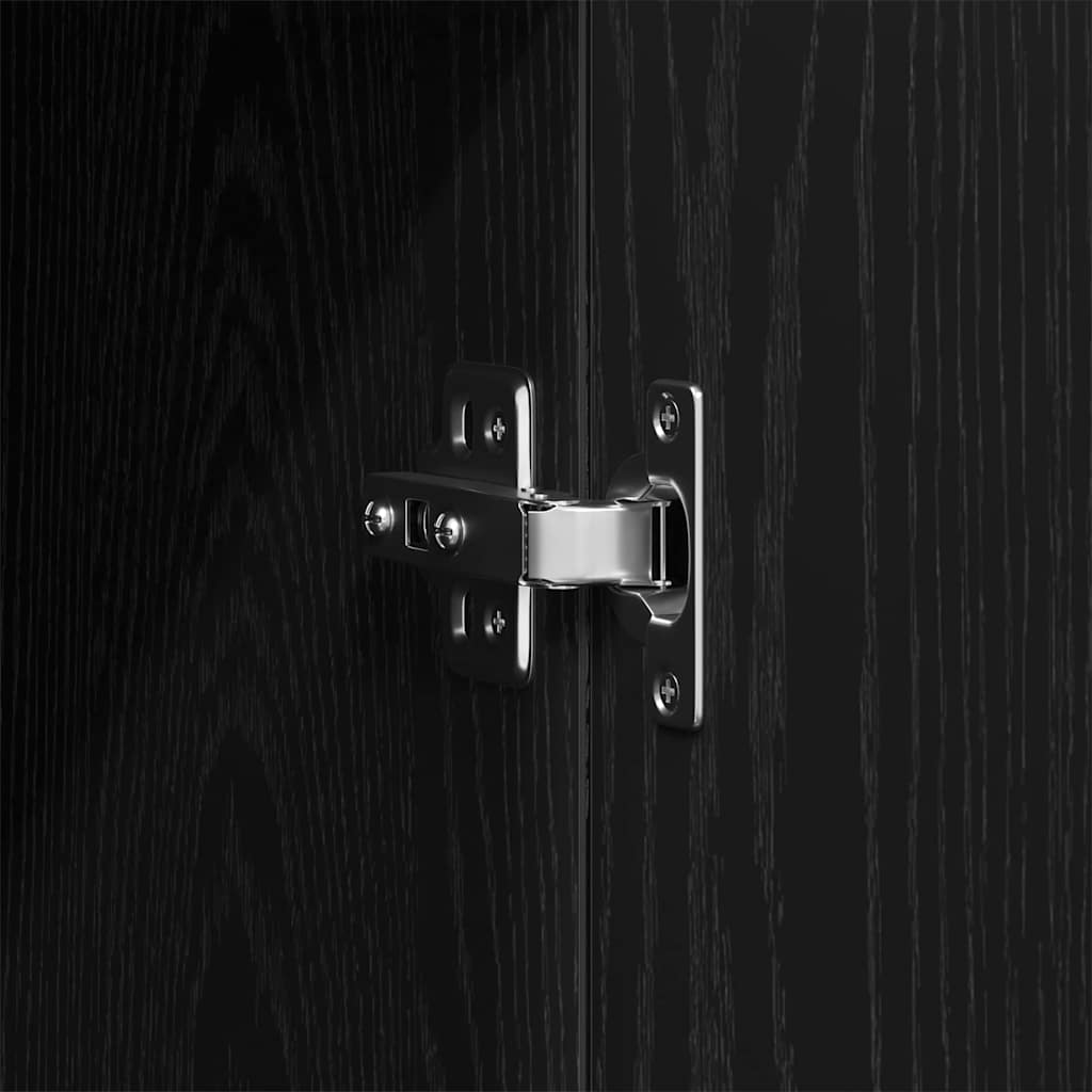 Kleiderschrank Schwarze Eiche 80 x 52 x 180 cm Holzwerkstoff