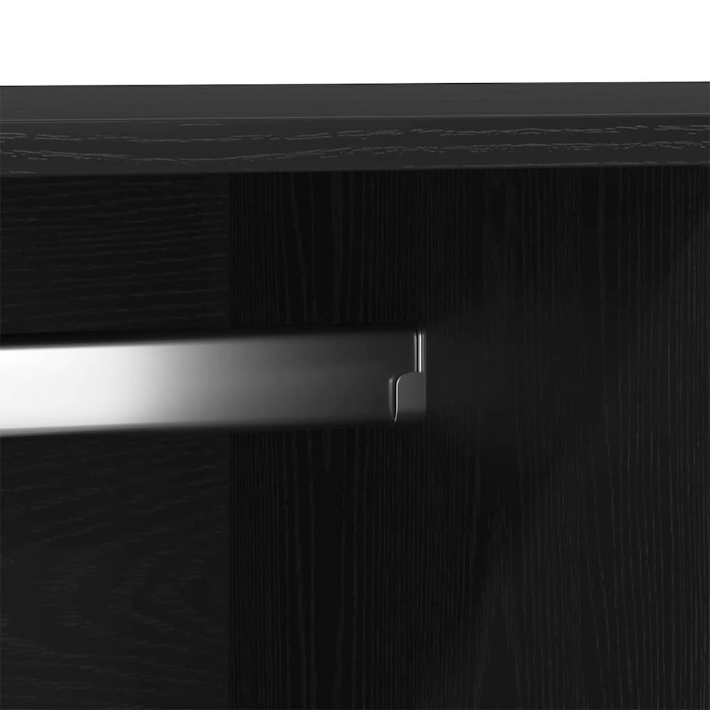 Kleiderschrank Schwarze Eiche 80 x 52 x 180 cm Holzwerkstoff