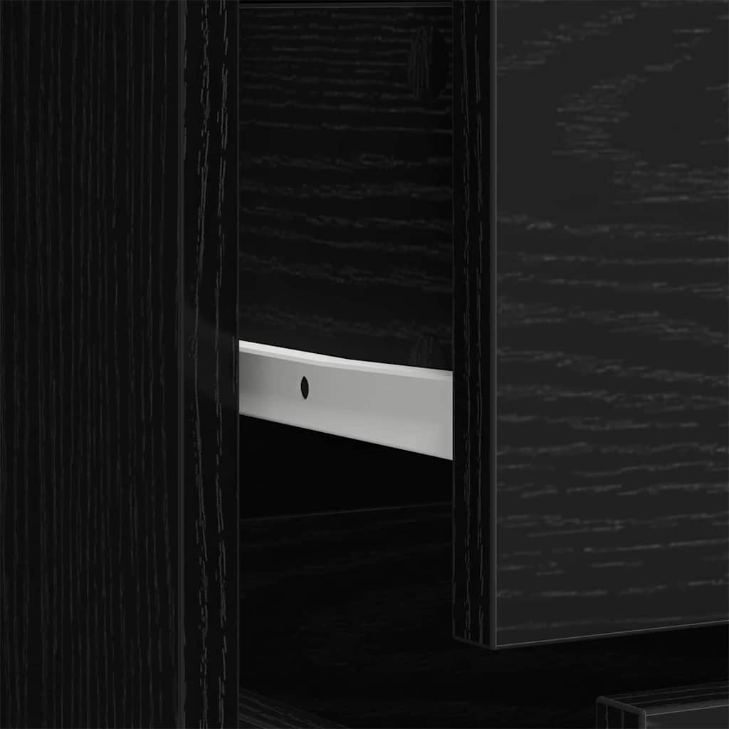 Kleiderschrank Schwarze Eiche 80 x 52 x 180 cm Holzwerkstoff