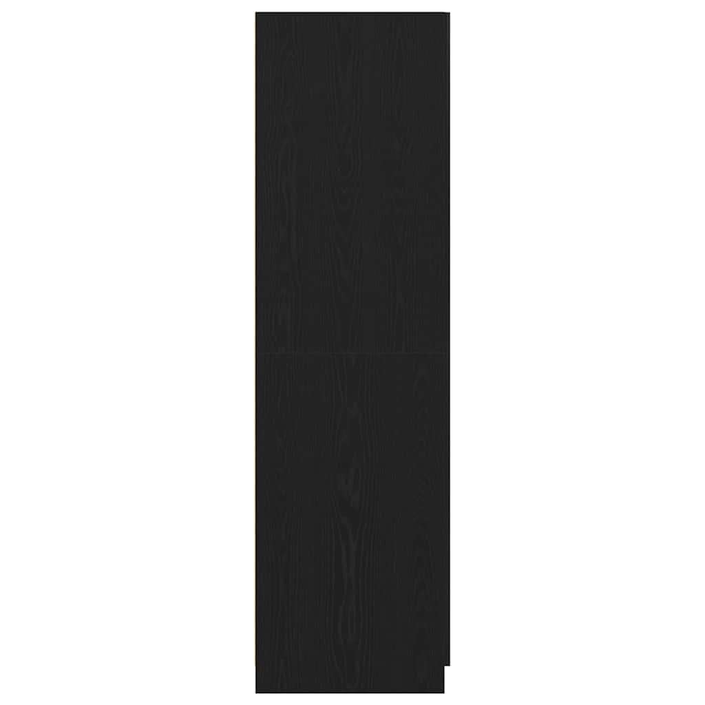 Kleiderschrank Schwarze Eiche 80 x 52 x 180 cm Holzwerkstoff