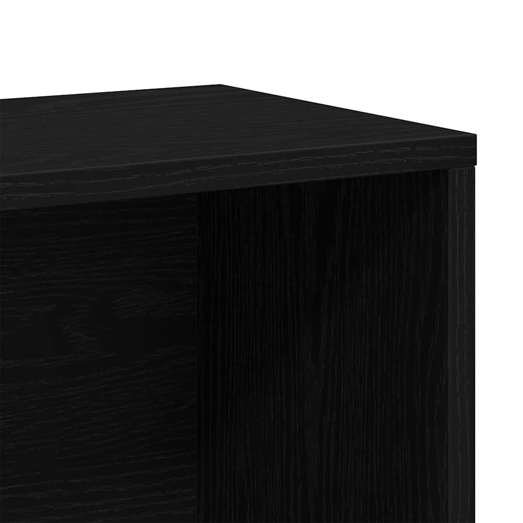 Bücherregal Schwarze Eiche 155 x 24 x 160 cm Holzwerkstoff