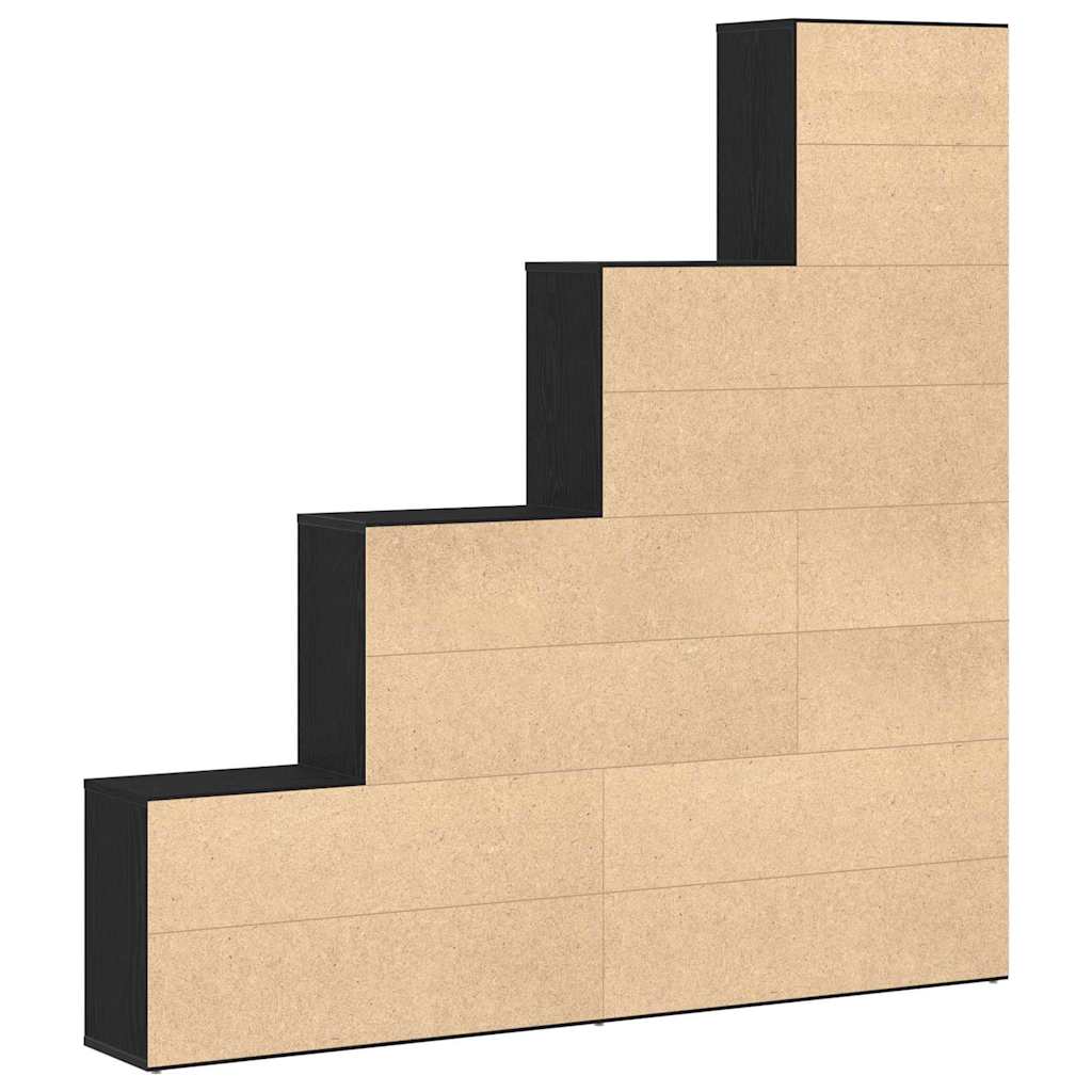 Bücherregal Schwarze Eiche 155 x 24 x 160 cm Holzwerkstoff