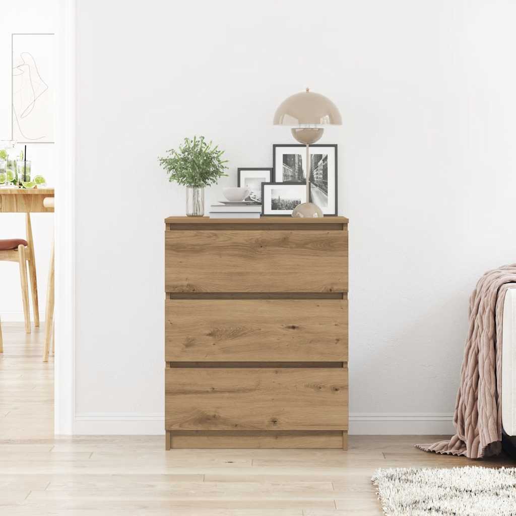 Sideboard Artisan Oak 60x35x76 cm Wood Material