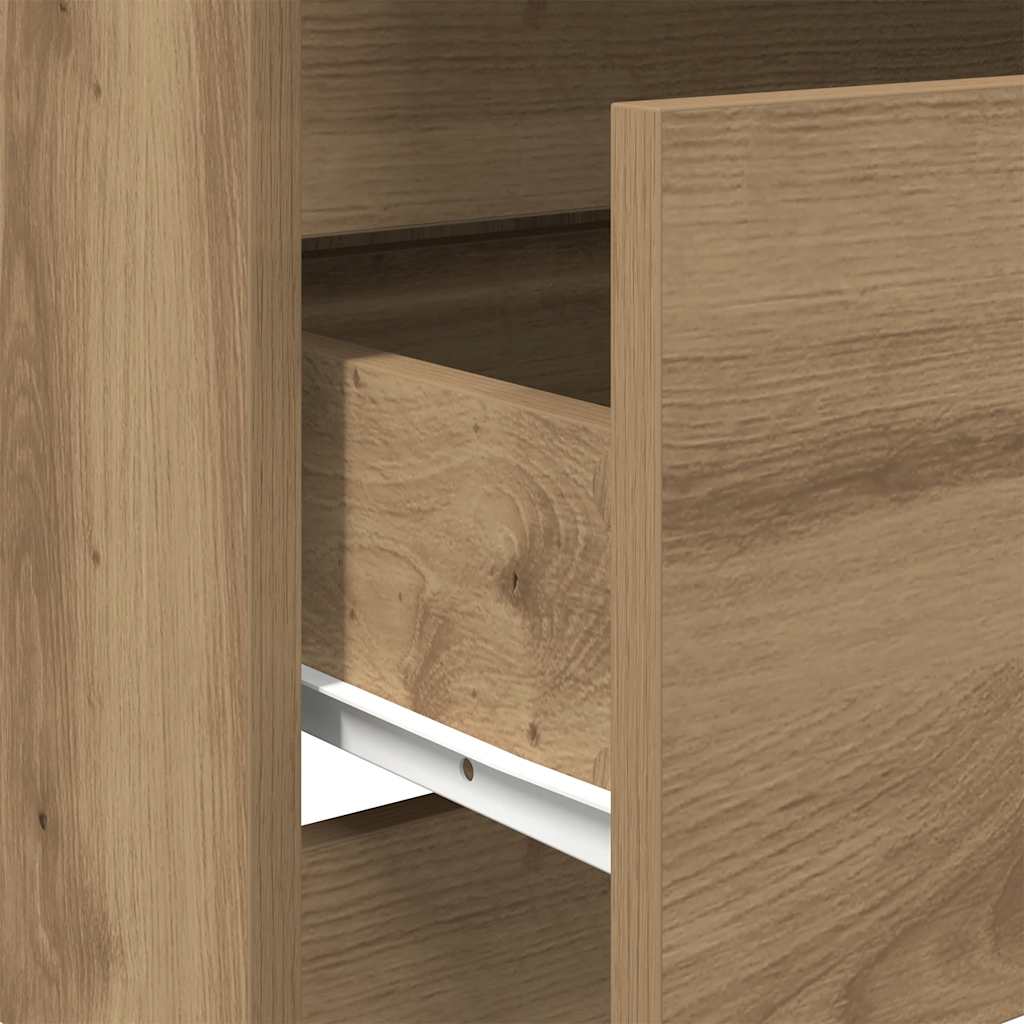 Sideboard Artisan Oak 60x35x76 cm Wood Material