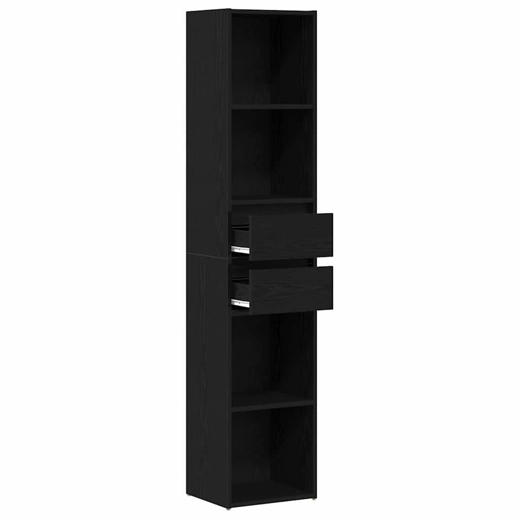Bücherregal Schwarze Eiche 36 x 30 x 171 cm Holzwerkstoff