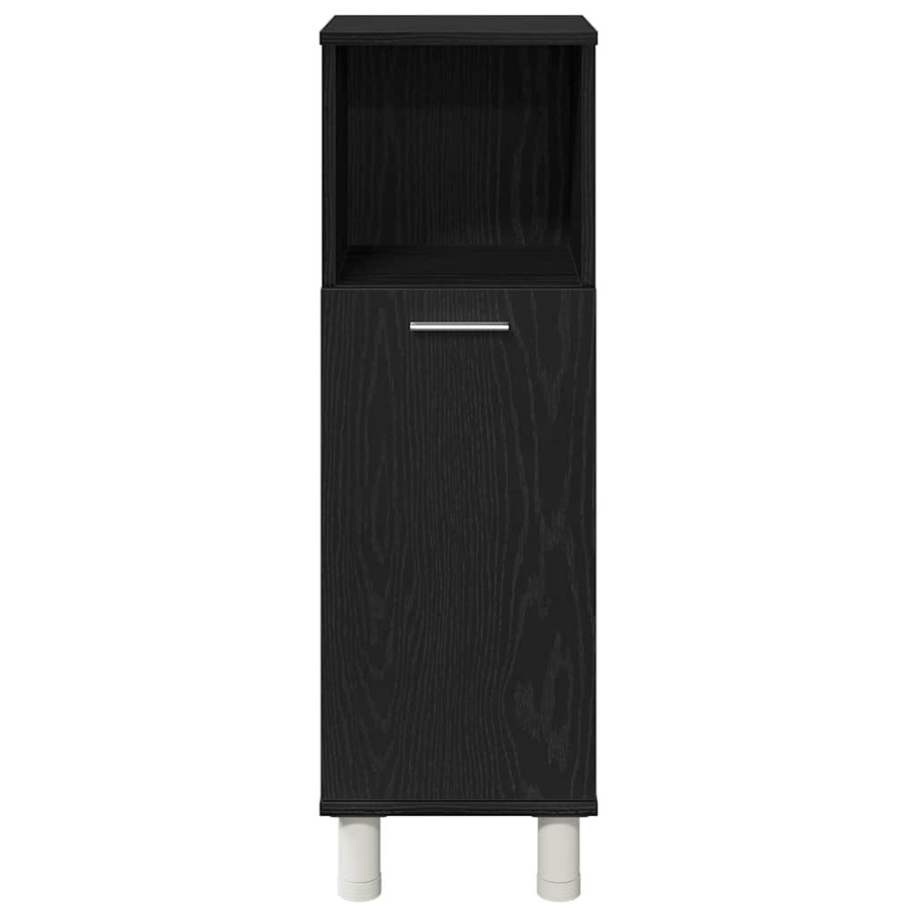 Badezimmerschrank Schwarze Eiche 30 x 30 x 95 cm Holzwerkstoff