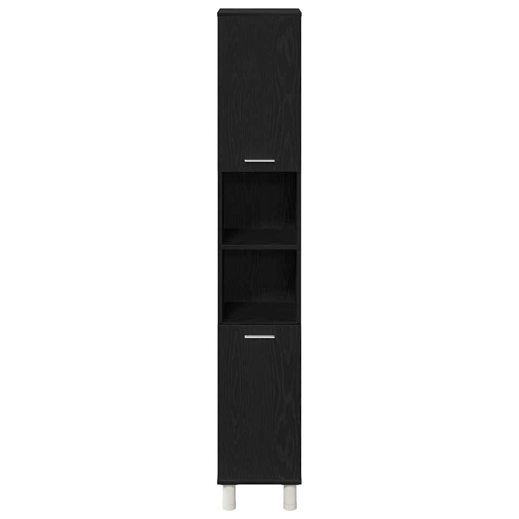 Badschrank Schwarze Eiche 30 x 30 x 179 cm Holzwerkstoff