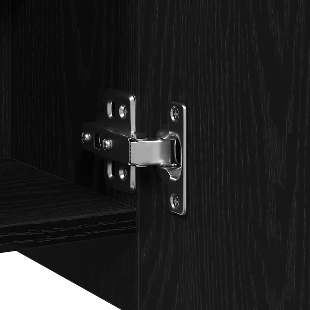 Badezimmer-Spiegelschrank Schwarze Eiche 62,5 x 20,5 x 64 cm