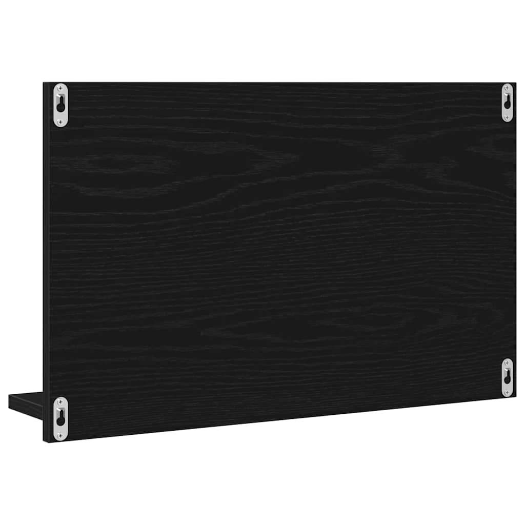 Spiegelregal Schwarze Eiche 60 x 10.5 x 37 cm Holzwerkstoff