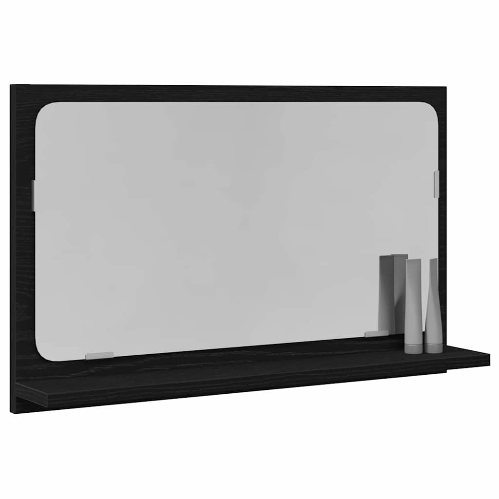 Spiegelregal Schwarze Eiche 60 x 10.5 x 37 cm Holzwerkstoff