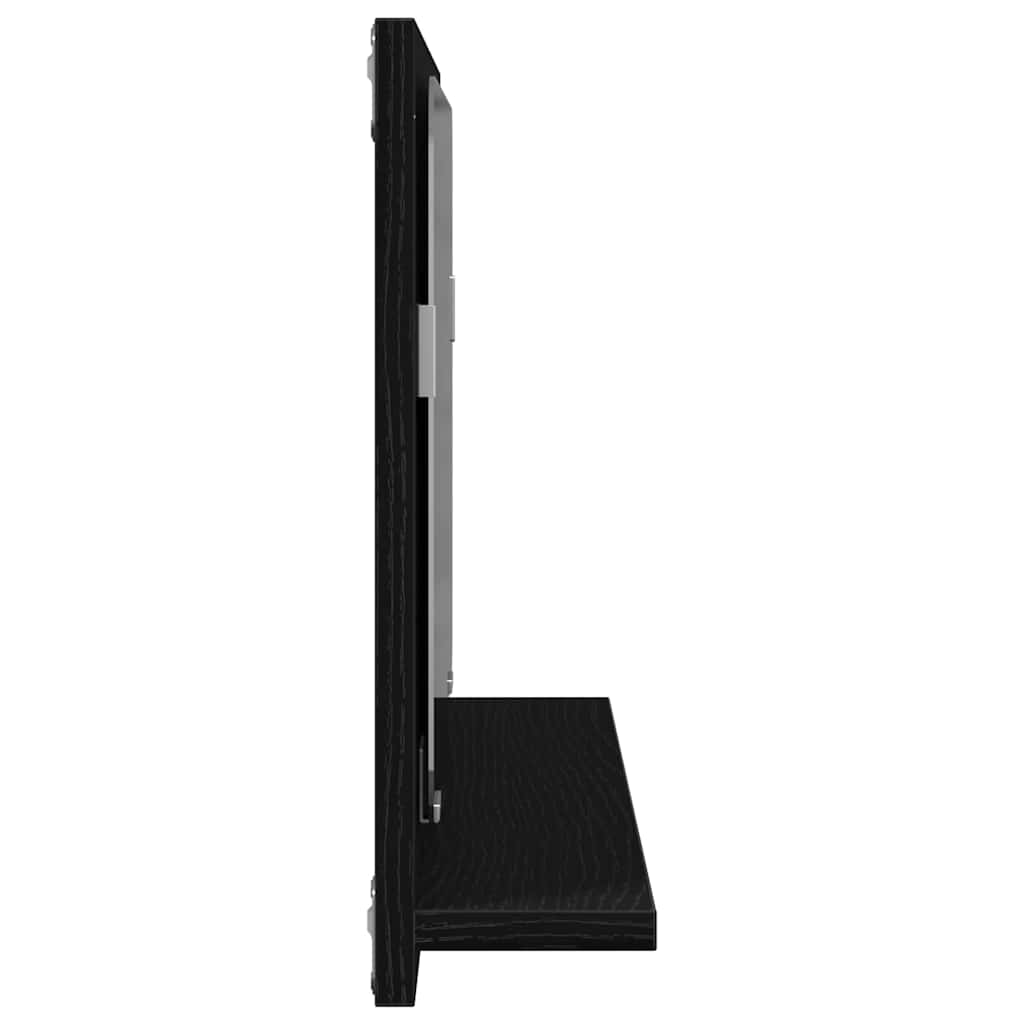 Spiegelregal Schwarze Eiche 60 x 10.5 x 37 cm Holzwerkstoff