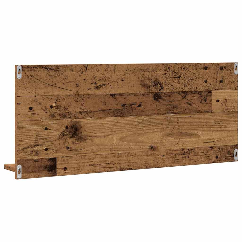 Spiegelregal mit Regal Altholz 90 x 10.5 x 37 cm Holzwerkstoff