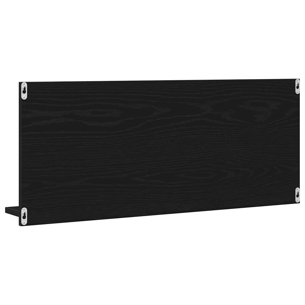 Spiegelregal Schwarz Eiche 90 x 10.5 x 37 cm Holzwerkstoff