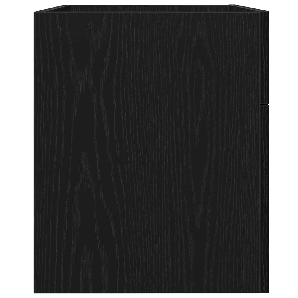 Badezimmer Waschbecken Schrank Schwarze Eiche Holzwerkstoff