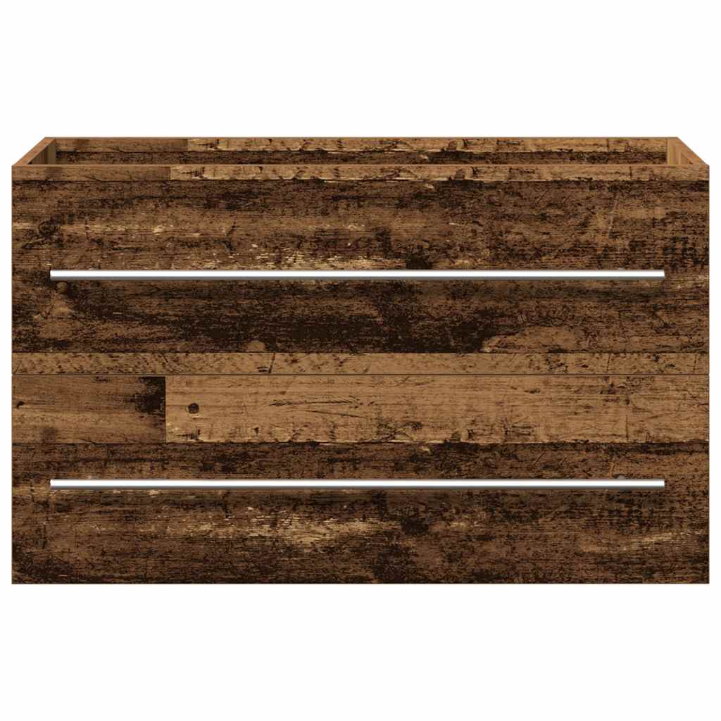 Washbasin base cabinet old wood look 80x38.5x48 cm