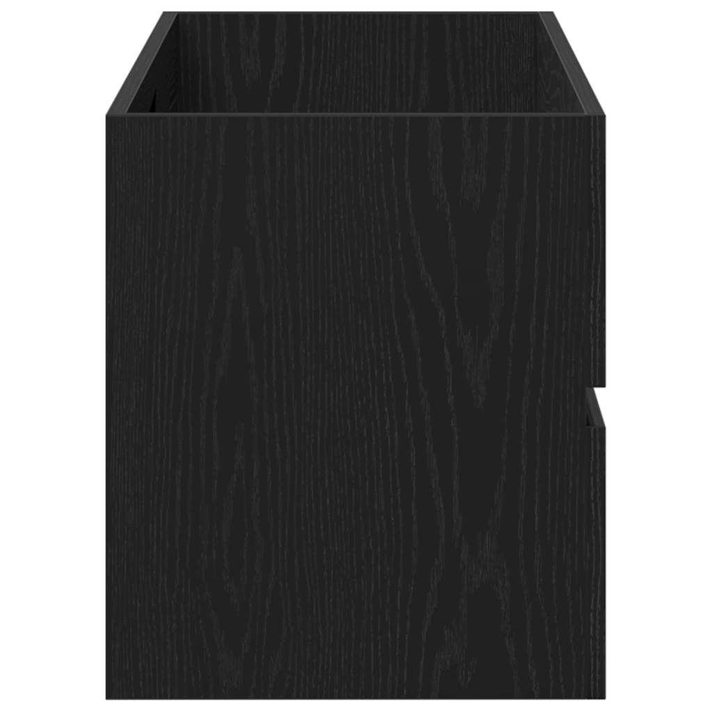 Waschbeckenunterschrank Schwarz Eichen-Optik 100x38,5x45 cm