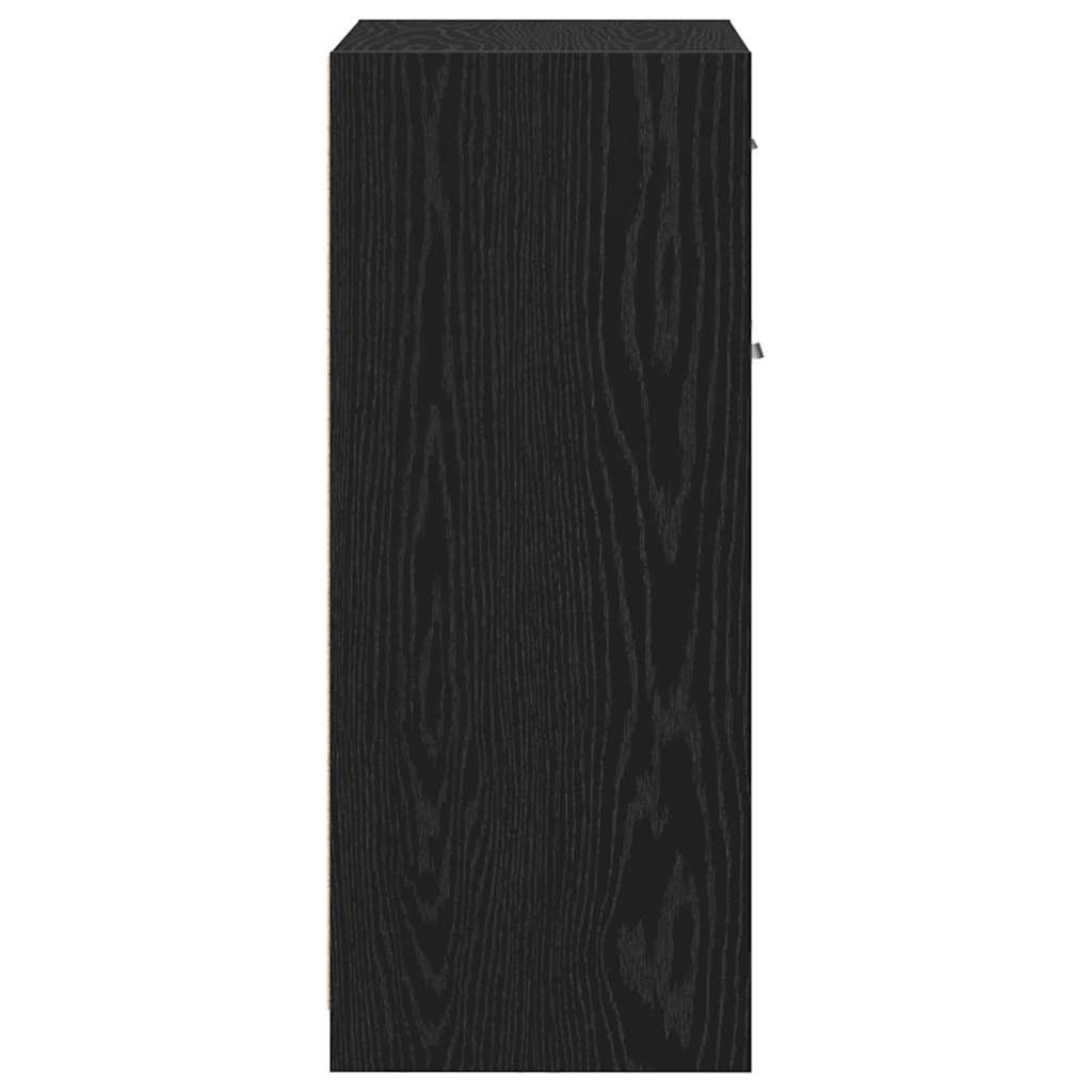Badezimmerschrank mit Schubladen Schwarze Eiche 60 x 33 x 80 cm