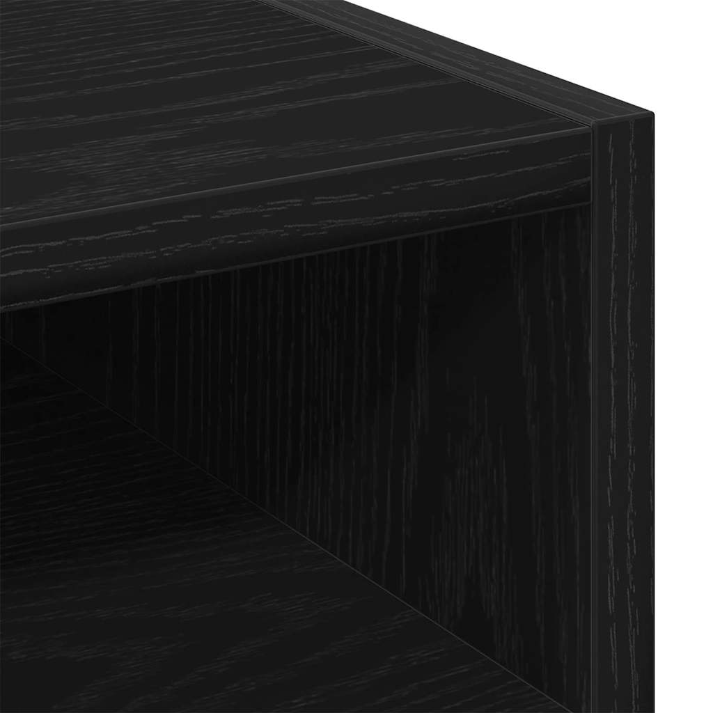 Wagen-Seitenkombination mit Rad Schwarze Eiche 33 x 38 x 60 cm