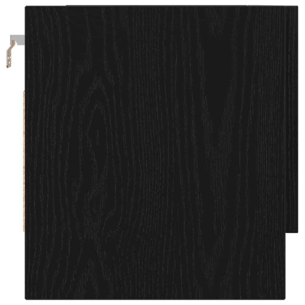Kleiderschrank mit Tür Schwarz 100 x 32.5 x 35 cm Holzwerkstoff
