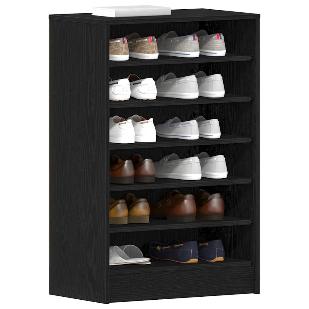 Schuhschrank Schwarze Eiche 60 x 35 x 92 cm Holzwerkstoff