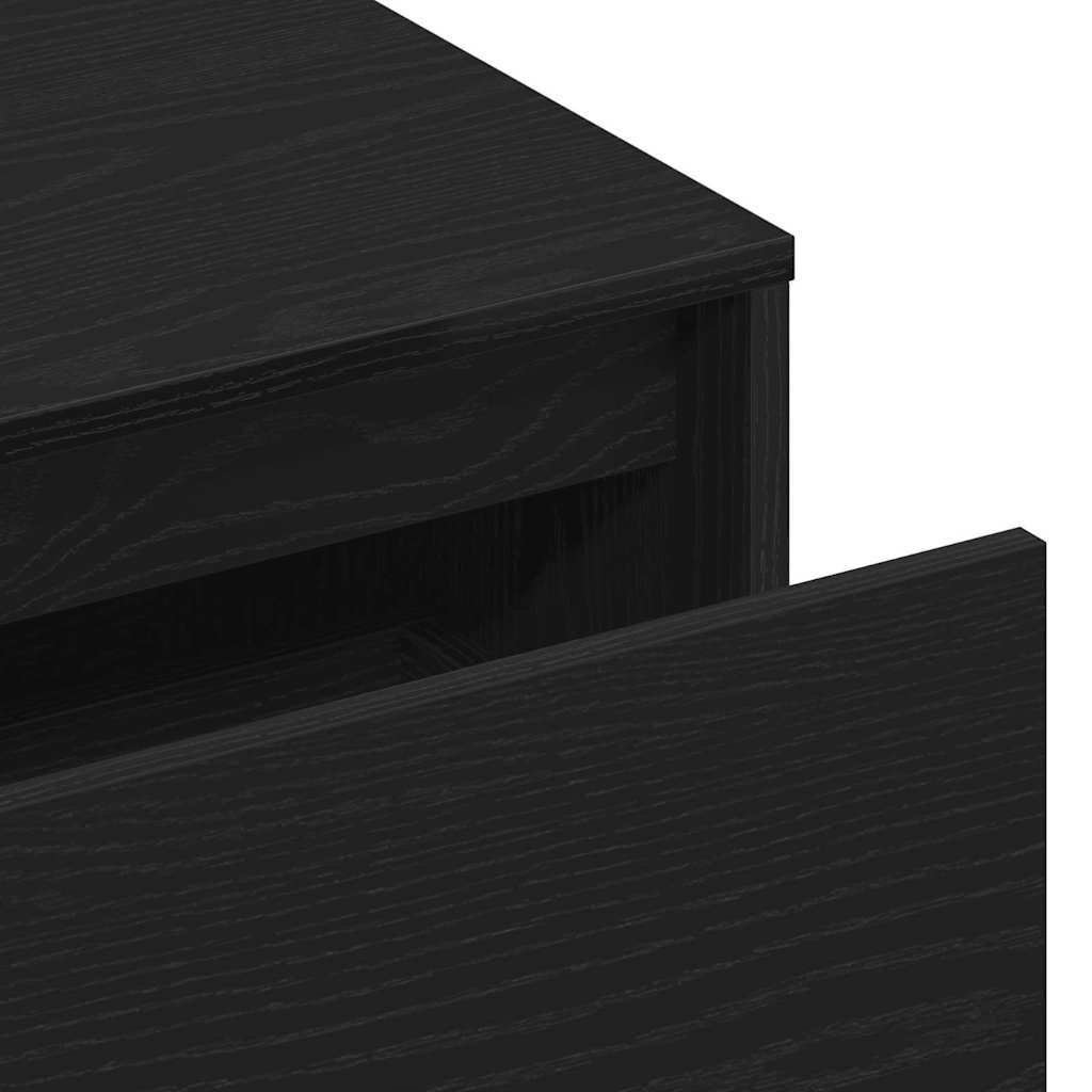 Bank mit Schubladen Schwarz 80 x 40 x 45 cm Holzwerkstoff