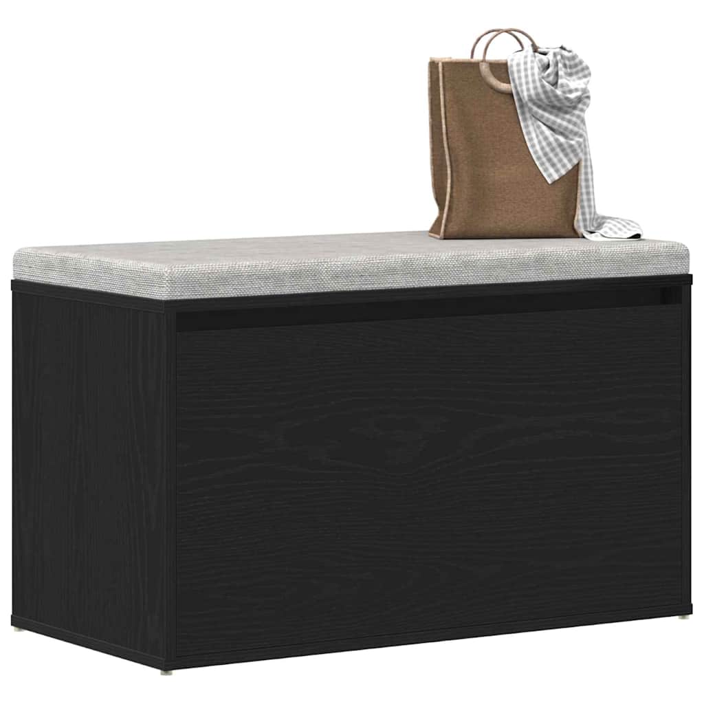 Bank mit Schubladen Schwarz 80 x 40 x 45 cm Holzwerkstoff