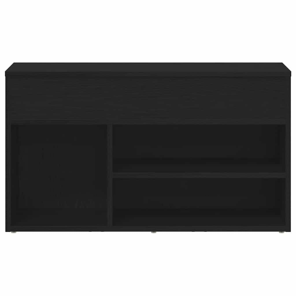 Schuhbank Schwarze Eiche 60 x 30 x 45 cm Holzwerkstoff