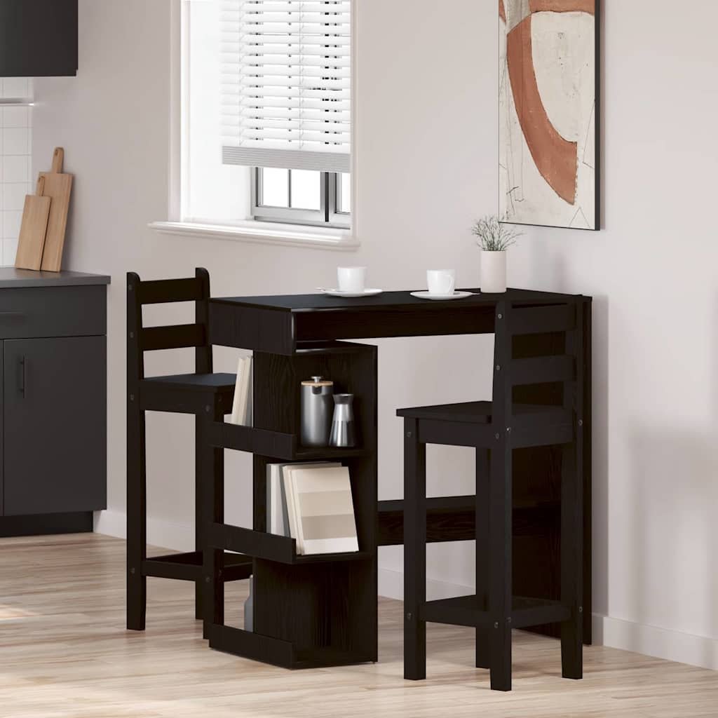 Bartisch Schwarze Eiche 100 x 48 x 101,5 cm Holzwerkstoff
