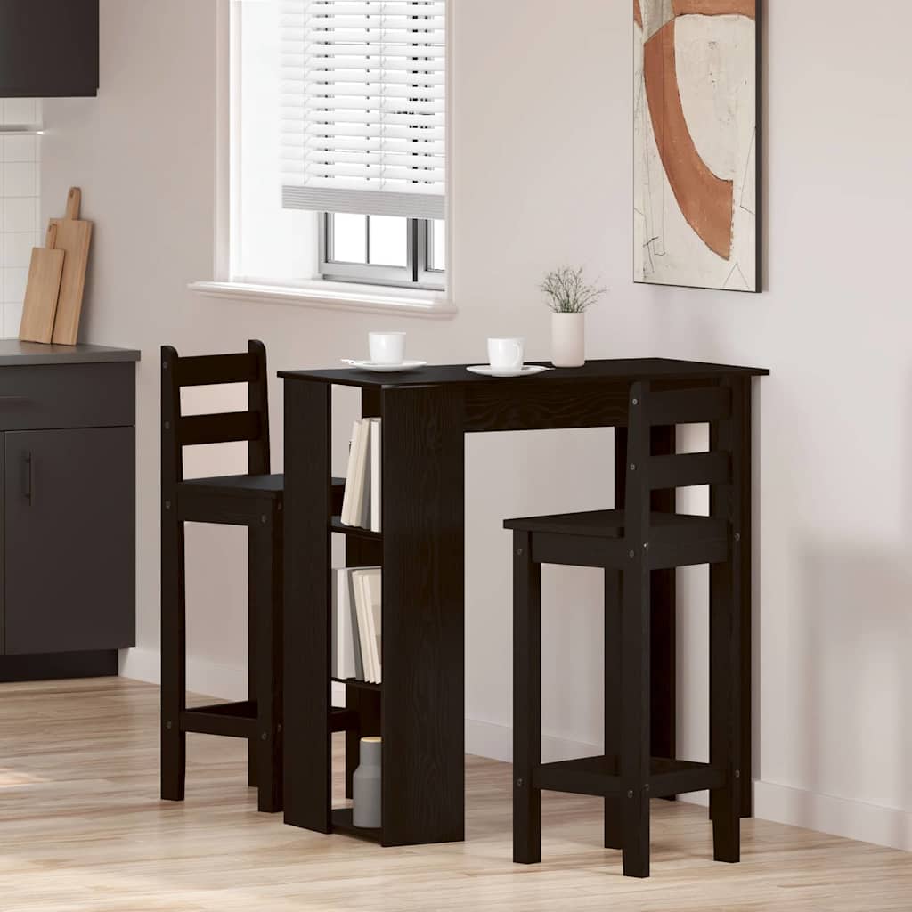 Bartisch Schwarze Eiche 102 x 50 x 103,5 cm Holzwerkstoff