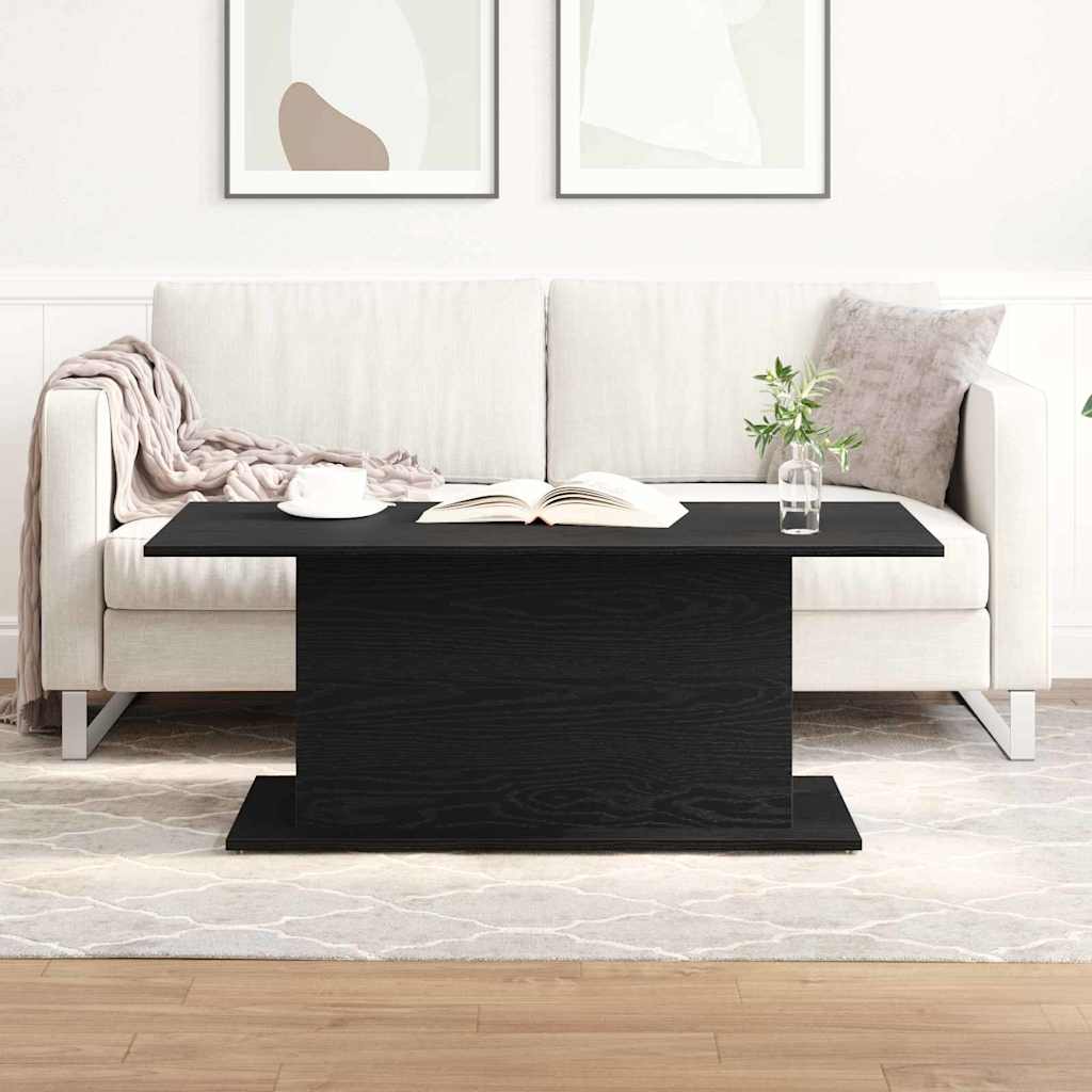 Couchtisch Schwarze Eiche 102 x 55.5 x 40 cm Holzwerkstoff
