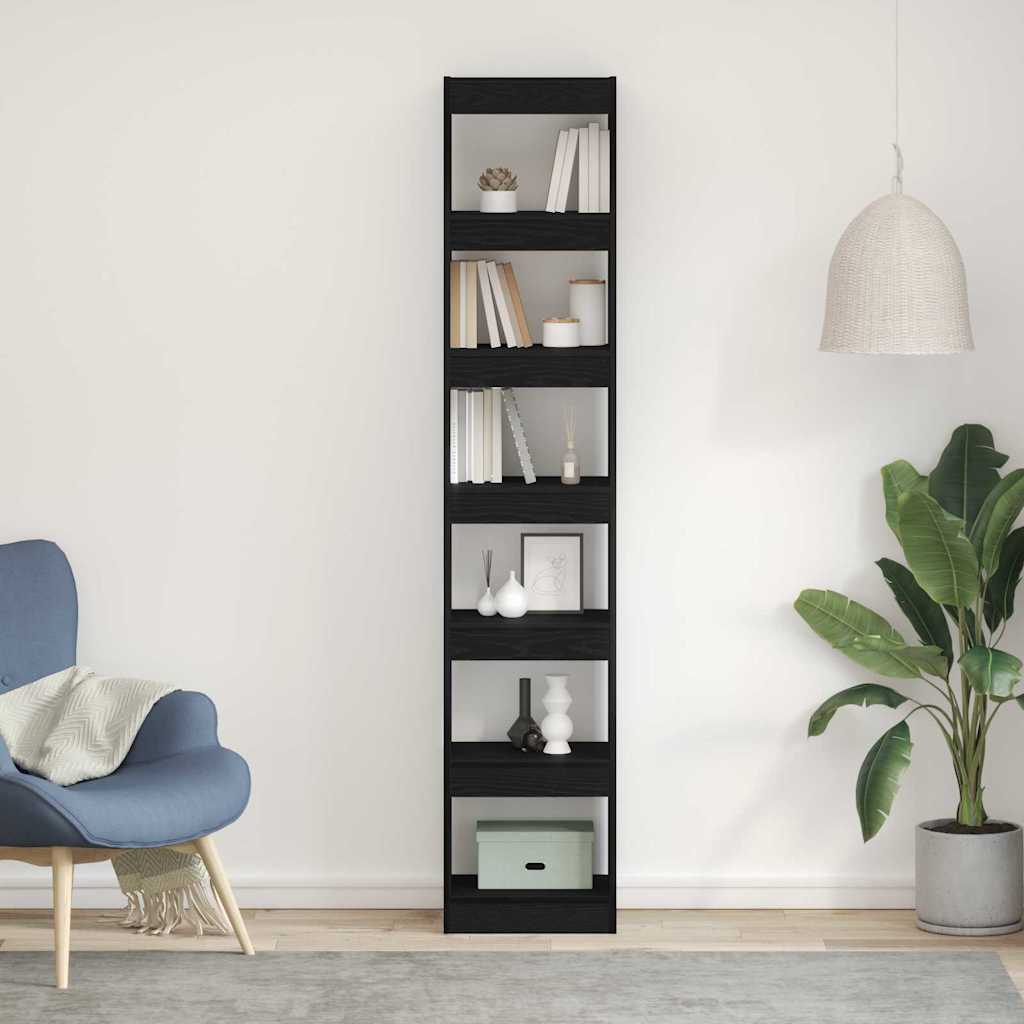Bücherregal Schwarze Eiche 40 x 30 x 198 cm Holzwerkstoff