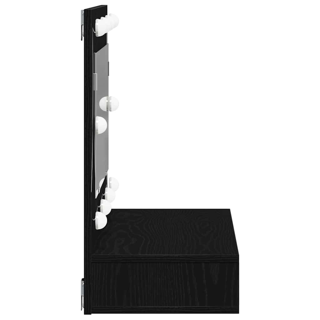 Spiegelschrank Schwarze Eiche 90 x 31,5 x 62 cm Holzwerkstoff