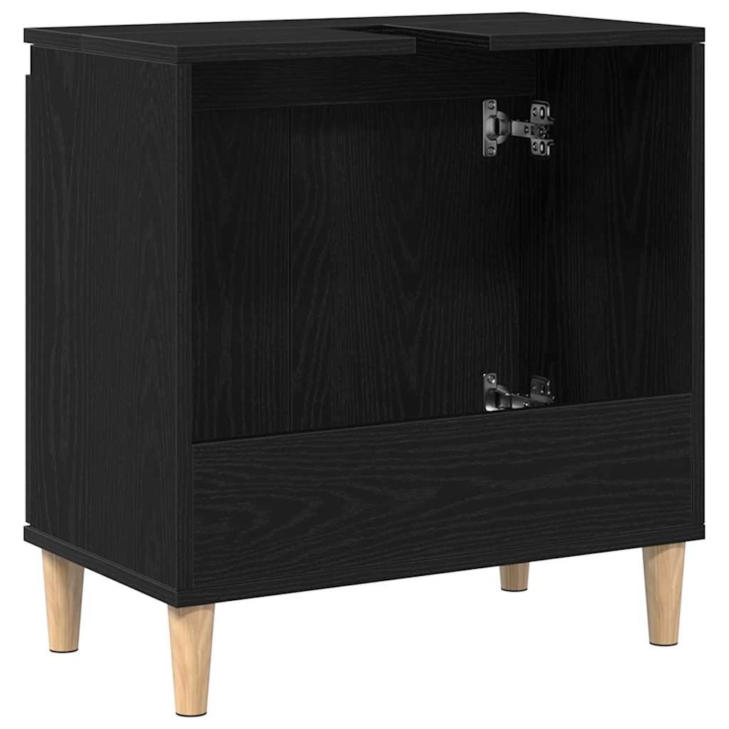 Spülenschrank Schwarze Eiche 58 x 33 x 60 cm Holzwerkstoff