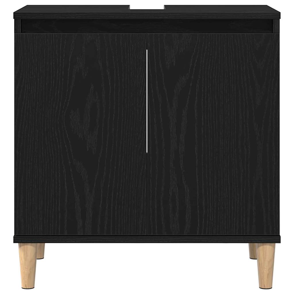 Spülenschrank Schwarze Eiche 58 x 33 x 60 cm Holzwerkstoff