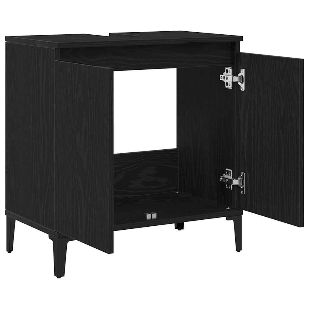 Spülenschrank Schwarze Eiche 58 x 33 x 60 cm Holzwerkstoff