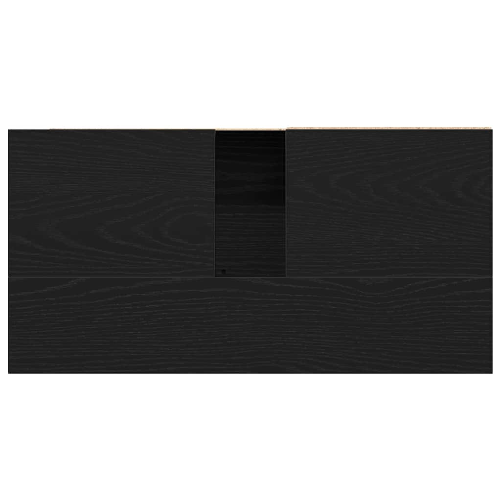 Badezimmer Schrank Schwarze Eiche 65 x 33 x 60 cm Holzwerkstoff