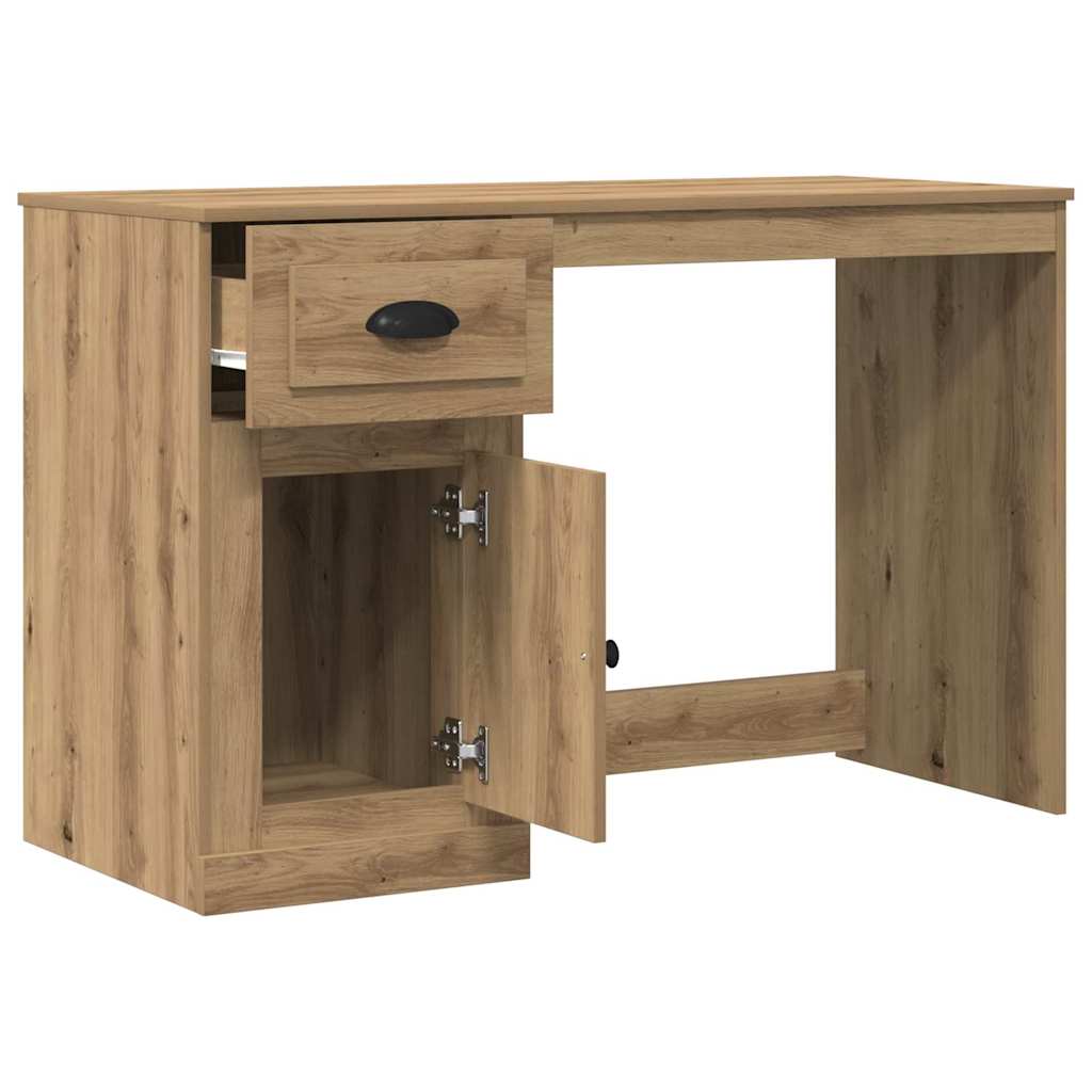 Schreibtisch Eiche handwerklich 50 x 115 x 75 cm Holzwerkstoff