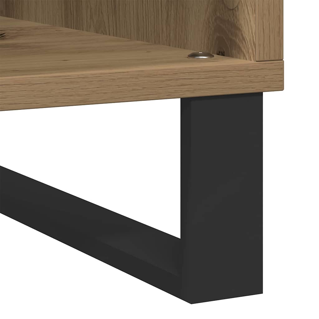 Schallplattenschrank Eiche handwerklich 85 x 38 x 89 cm